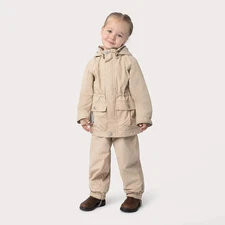 MINI A TURE Kids MATALLURE+MATWILANS Spring Jacket+Pants Set - Sesame
