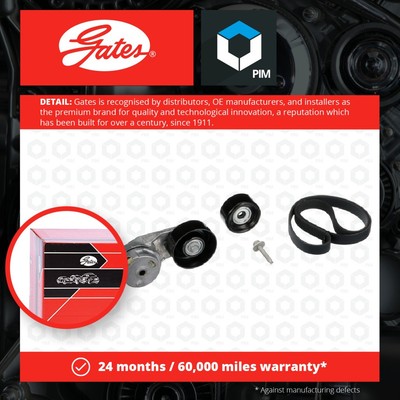 Drive Belt Kit fits VAUXHALL INSIGNIA A 2.0 08 to 17 A20NHT Set Gates Quality