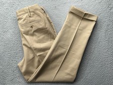  70 New Lands' End Men's Traditional Fit No Iron CW Chino Pants Khaki 32x31