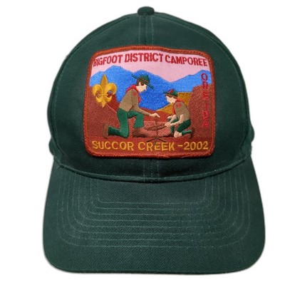 Bigfoot District Camporee Snapback Hat Green One Size Adjustable Otto