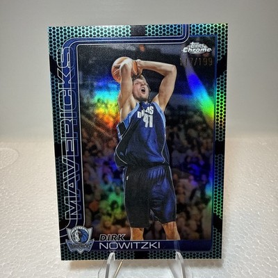 2025-26 Topps Chrome Update Basketball Aqua /199 Dirk Nowitzki Dallas Mavericks 