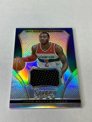 2013-14 Panini Select John Wall 3/25 Silver Prizm Game Used Patch Wizards E1