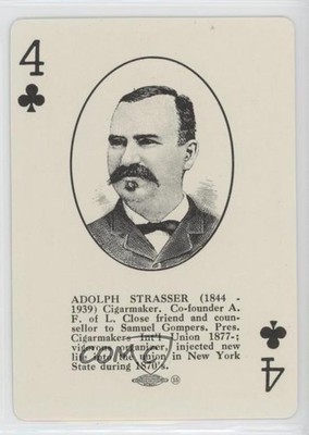 1952 Brown & Bigelow Amalgamated Meat Cutters Playing Cards Adolph Strasser n1u