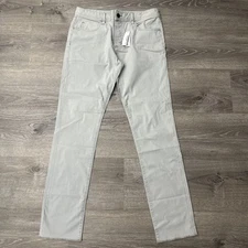 James Perse Brushed Twill 5-Pocket Pant Chino Sz 33x34 Sulp Gray MHBT1260 $265