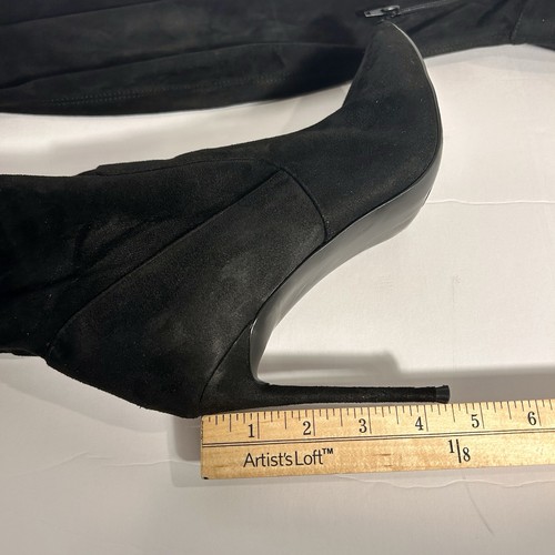 Steve Madden Vava VAVA01S1 schwarze Overknee-Stiefel 11M spitz zulaufend Stilettoabsatz - Bild 13 von 18