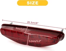 For TRX450R TRX450ER 04-14, TRX300EX 05-06, TRX400EX 05-07 Brake Tail Light