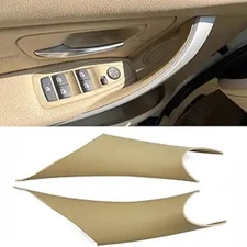 4PCS Car Door Handle Cover Left and Right Interior Door Pull Handles 2PCS Beige