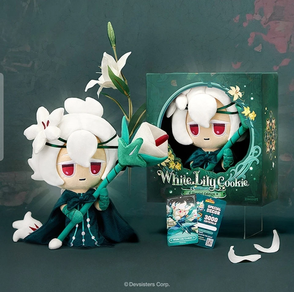 DEVSISTERS Cookie Run Kingdom Saint Lily Cookie Stuffed Toy 20 cm NEW