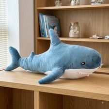 Blue Shark Plush Toy Ocean Animal Soft Stuffed Pillow Cushion Pillow Doll Gift