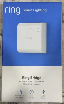 RING SMART LIGHTING RING BRIDGE WHITE WORKS WITH ALEXA (Brand New)