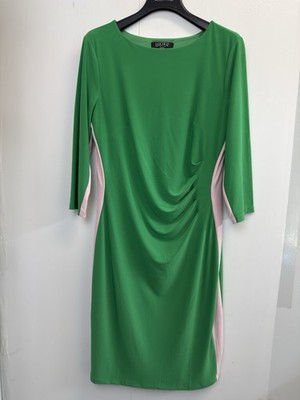 green emerald velvet dress Kasper Womens Crepe Colorblock Sheath Dress Pink XS, Pink/Green at Amazon  Women's Clothing store main image 0