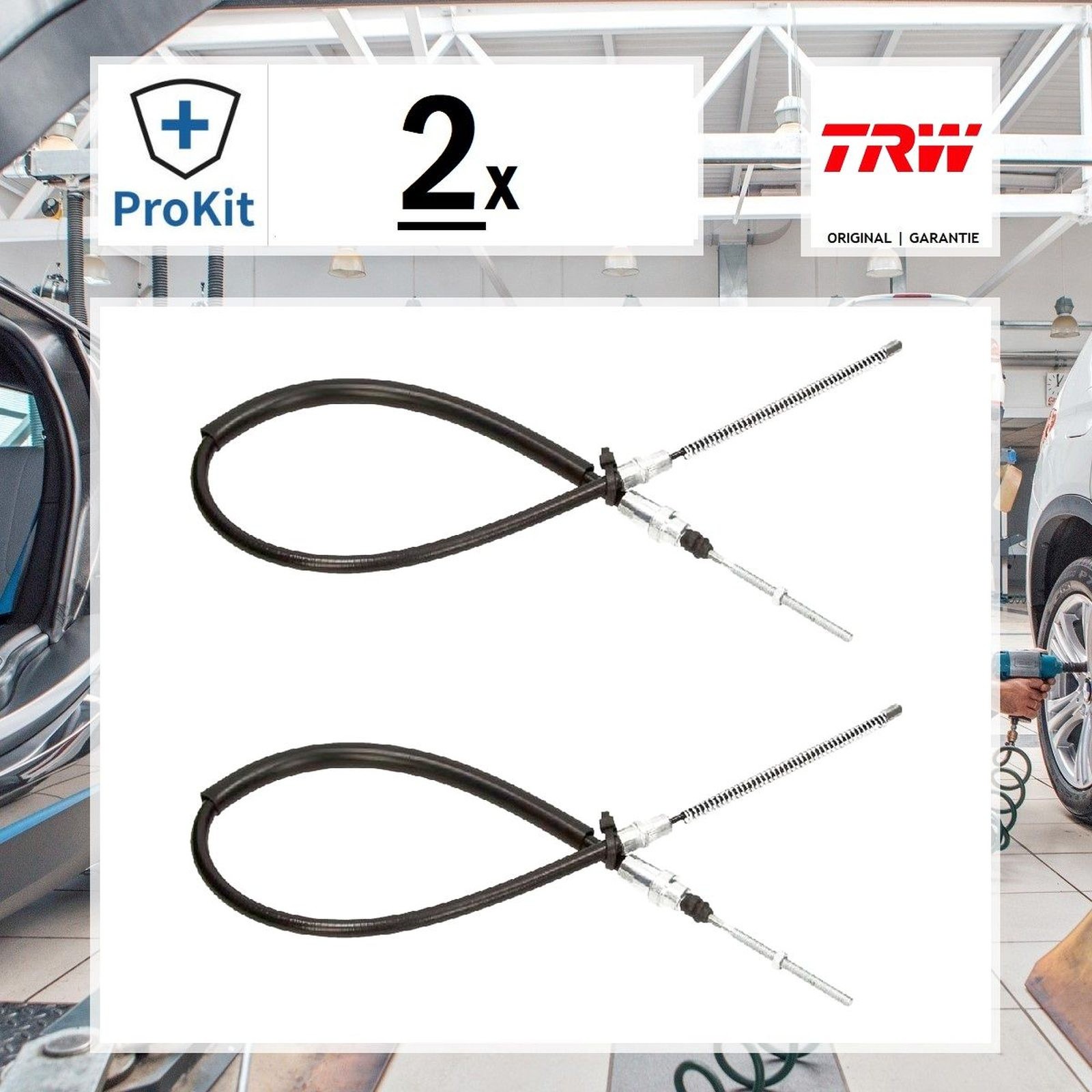 2x ORIGINAL® Lpr Seilzug, Feststellbremse für VW LT 28-46 II Kasten LT 28-46