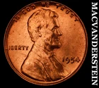 1954 Lincoln Wheat Cent- Red- Choice Gem Brilliant Uncirculated Luster #K2805