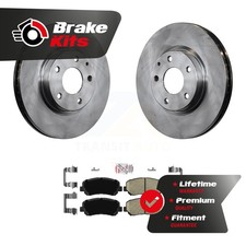 Front Disc Brake Rotors And Ceramic Pads Kit For 2013-2015 Mazda CX-5