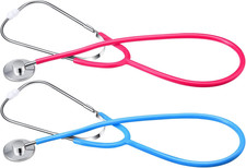 2 Pack Kids Stethoscope Toy Real Working Nursing Cosplay Doctors Nurses Stethosc
