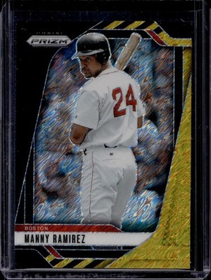 2025 Panini Prizm- Black Gold Shimmer Prizm /3- Manny Ramirez #219 (HITTER!!!)