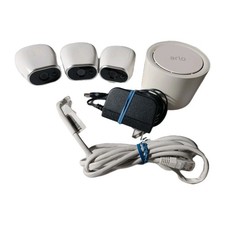  3 Netgear Arlo VMC3030 Add On Wireless Security Cameras  Base Station VMB3500
