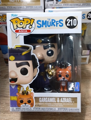 Pop! Asia Smurfs Funko Pop - Gargamel & Azrael #210 leichter Karton/Fensterschaden
