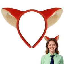 Pirekul Fox Ears Headband for Fox Costume Women Adult - Animal Ears Headband ...
