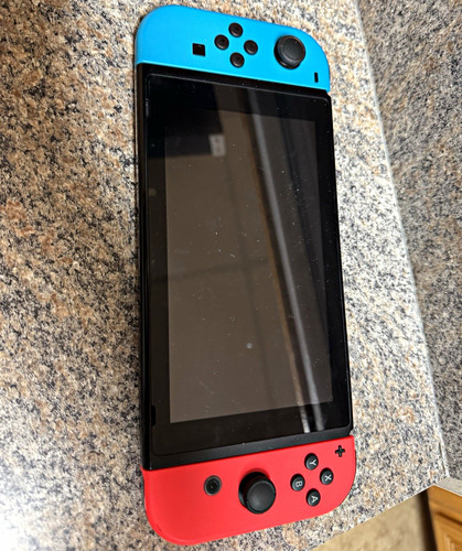 Nintendo Switch Handheld System Console Tablet w/ Neon Red & Neon Blue Joy-Cons