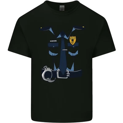 Costume Déguisement Police Pour Enfants T-Shirt Manche Courte Gildan 64000b - Photo 1/4