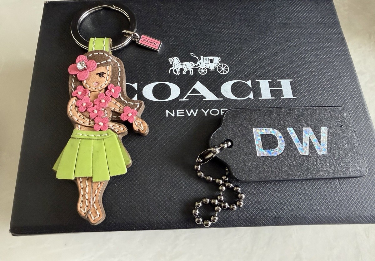 NEW COACH HAWAIIAN HULA GIRL MULTICOLOR BAG CHARM/FOB F93159 | eBay