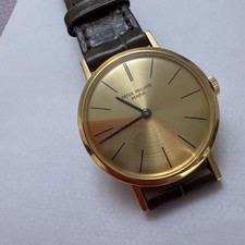 PATEK PHILIPPE CALATRAVA 3919/10 YELLOW 18CT GOLD WATCH from 1987. 