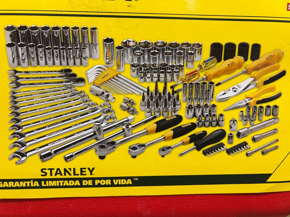 Juego de herramientas mecánicas de carreras STANLEY (150 piezas) R99-150LA métricas y SAE Foto 2 de 4