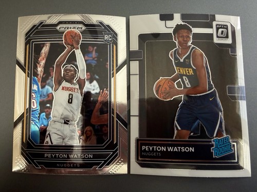 2022-23 Donruss Optic Panini Prizm Peyton Watson Rated Rookie #223 #259🔥NUGGETS
