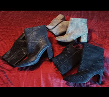3 Pair Ankle Boots 8.5 Bling Bling