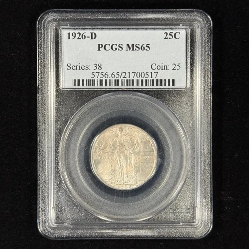 1926-D 25C MS65 PCGS Standing Liberty Quarter