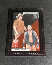 Randy Orton / Bob Orton 2023 Panini Donruss Elite WWE Lineage Black Foil  1/1 !!