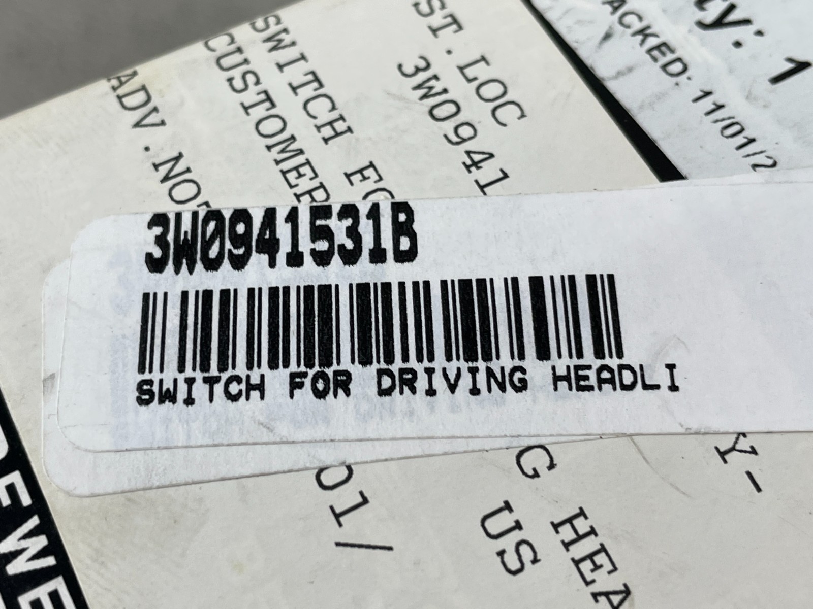 NEW! 2006-2018 Bentley Continental Flying Spur Switch for Driving Headlight OEM