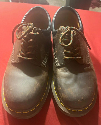 Dr. Martens 11849 Brown Leather Lace-Up Oxford Shoes Women s US 6 EU 37