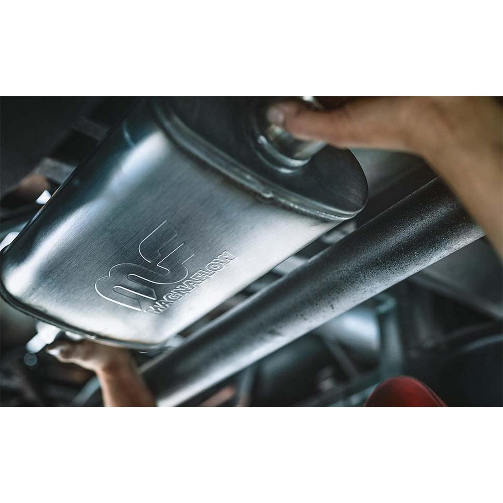 MagnaFlow 12616 6x6 Inch Round Center/Center Stainless Muffler