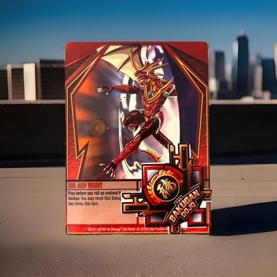 Bakugan Gundalian Invaders | Big And Windy   Red Ability Card | 27/48a Helix