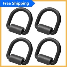 4 Pack of 1/2" Weld On D-Rings - Heavy Duty Tie Down for Trailers  Trucks