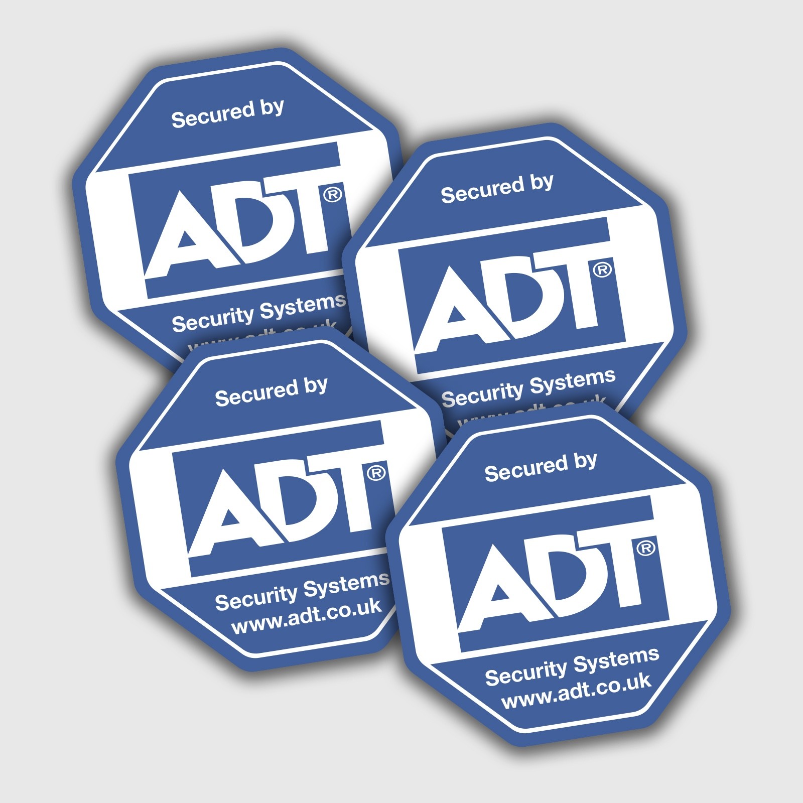 4 x ADT Alarm Security Stickers Home Camera Video Recording CCTV ...