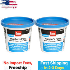 Oatey 9 oz. Stain-Free Plumber's Putty, White 31177 2 Pack 