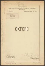 Photo:The Reliance Manufacturing Company for Oxford brand Writing Ink