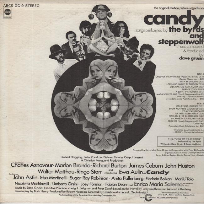 SOUNDTRACK Candy 1968 or. US lp DAVE GRUSIN/ BYRDS/STEPPENWOLF