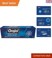 Pocket-Sized Benzocaine Mouth Gel for Quick Ulcer & Denture Relief, 5.3g