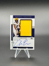CHRIS EVANS 2021 National Treasures College Material Signatures Gold 03/10