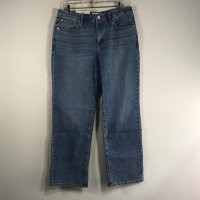 Seven7 Loose Fit Straight Denim Jean, Women's Size 8 - Blue