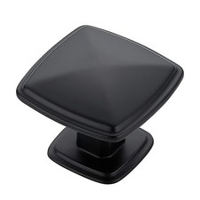 Home Expert Matte Black Kitchen Cabinet Knobs - 15 Pack, Black Knobs for Cabi...