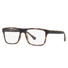 Emporio Armani EA 4115 58021W Matte Havana Plastic Sunglasses Clear Lens