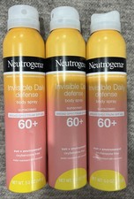 Invisible Daily Defense Sunscreen Spray SPF 60 5oz  3 Pack
