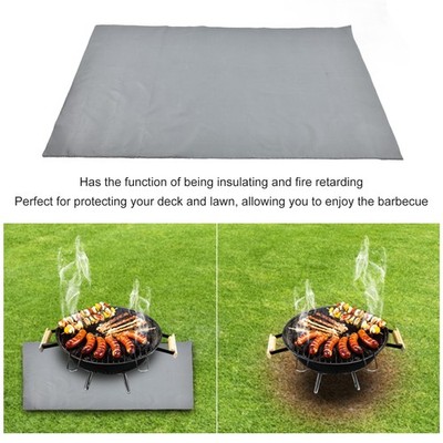 Fire Pit Mat Grill Feuerfeste Pad Deck Fire Protector 100x150cm Für BBQ E