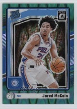 2024-25 Panini Donruss Optic Rated Rookie Green Seismic Prizm Jared McCain 1no5