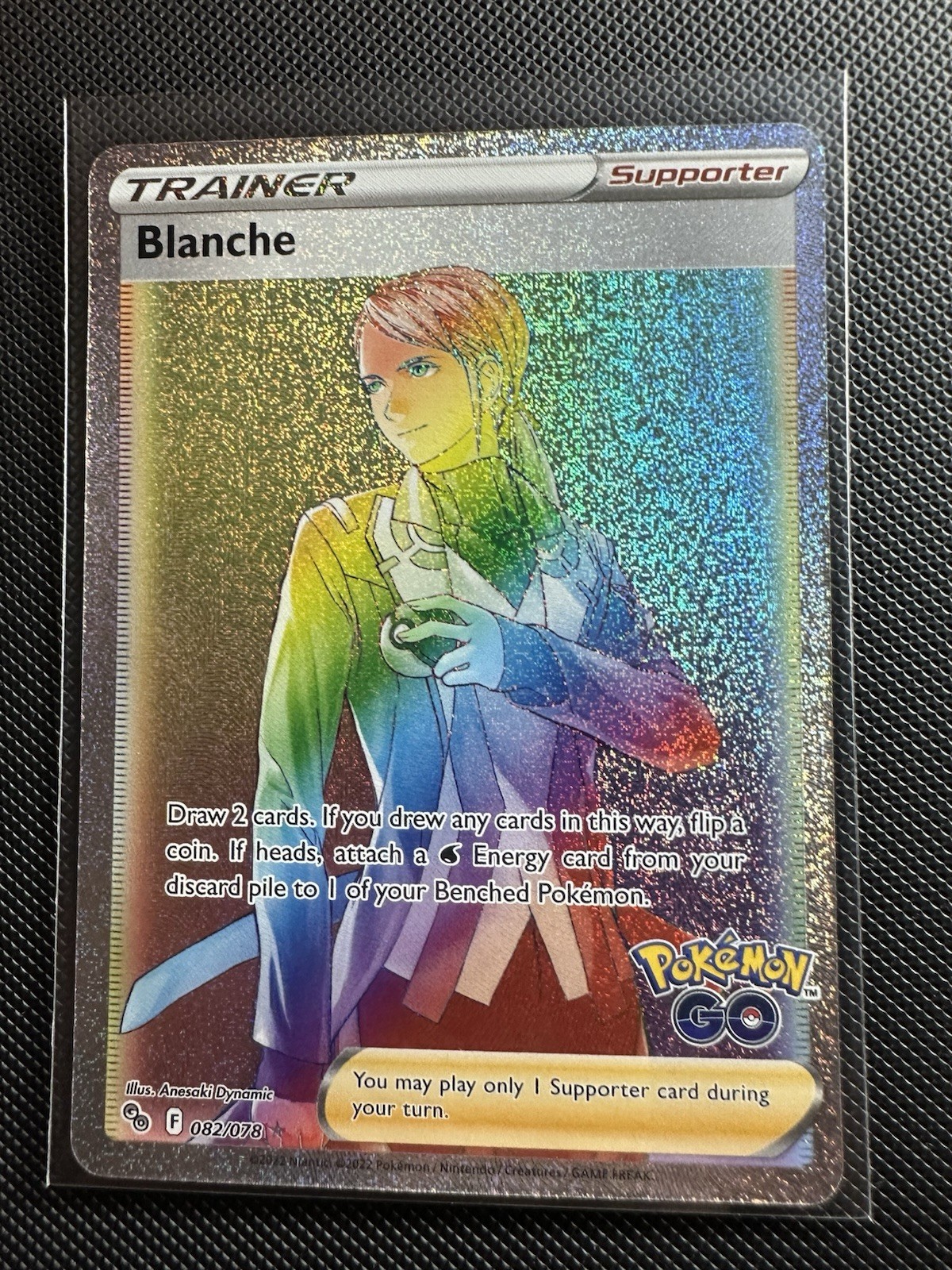 Pokémon Blanche 082/078 Pokémon GO Trainer Full Art Secret Rare Holo EN